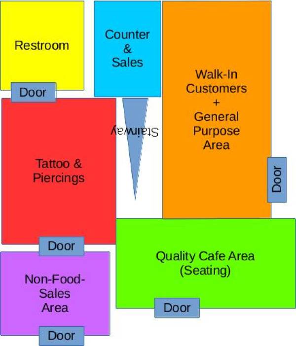 Shork Cafe Groundfloor as of April 2023